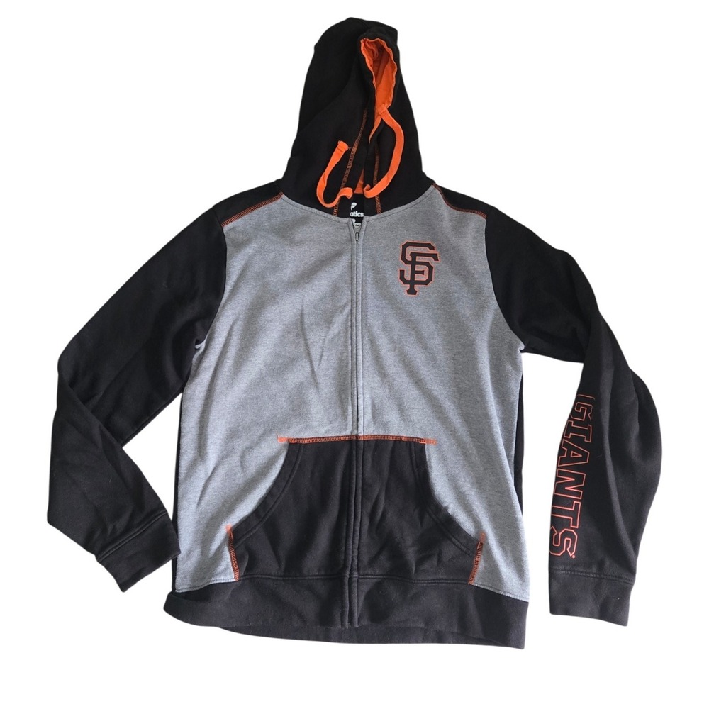 Fanatics San Francisco Giants Full Zip Hoodie Orange Black Gray Baseball Adult L